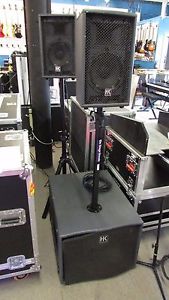 HK-AUDIO Lucas L.U.C.A.S. 600w Compact Active Stereo PA Sub System! WorldShip
