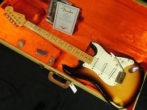 Fender Custom Shop 1956 Stratocaster Relic 2Tone Sunburst w/hard case #X1453