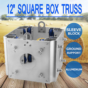 12'' Aluminum Square Box Trussing Fits F34 Top Plate Ground Support Sleeve Block