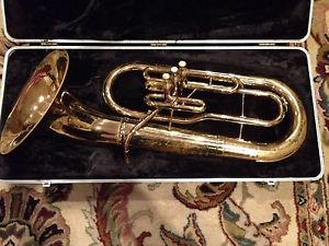 Olds Ambassador Baritone Euphonium, Case & Mouthpiece