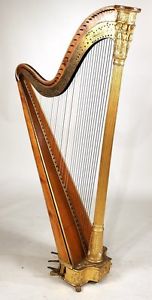 Regency J&J; Erat Patent Parcel-Gilt Harp 19th C. Lot 268