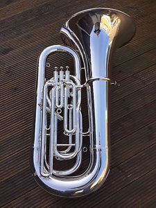 Besson Sovereign BE994-2 BBb Tuba-Fantastic Silver Plate Finish-