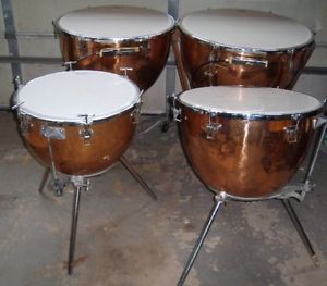 2 Ludwig COPPER BOWL Timpani Symphony 29" Universal 26"