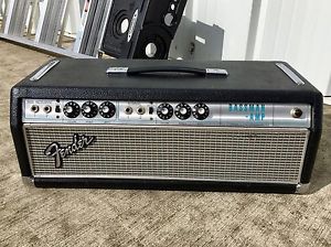 Vintage 1967-1968 Fender Silverface Drip Edge Bassman Amplifier Amp Head AB165