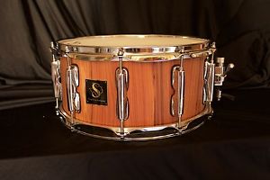 6.5x14 Honduran Rosewood Solid Stave Snare Drum