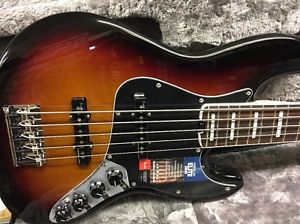 Fender American Elite Five String Jazz Bass  3-Color Sunburst