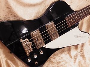 [USED]Orville by Gibson Thunderbird Ebony Black Electric Bass, MIJ, f021267