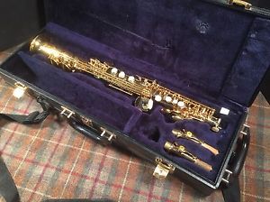 Yamaha YSS-875EX Custom Professional Soprano Sax Case 2 Necks Stunning Used