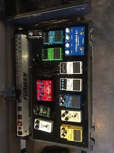 pedal board with pedals
