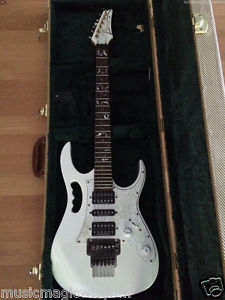 Ibanez JEM7V White STEVE VAI Model Electric Guitar + Hard Case
