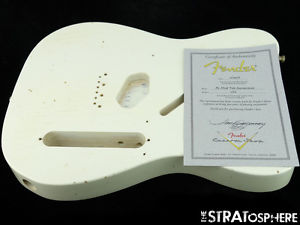 Fender USA Custom Shop Postmodern Relic Telecaster BODY Tele Nitro Olympic White