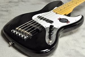 Fender USA American Standard Jazz Bass V MN Black Used Electric Bass Guitar F/S