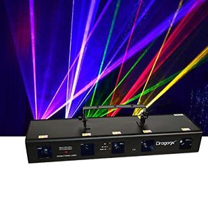 DragonX Jupiter 5 Lens DJ Lighting Laser RGBPY (Red Green Blue Purple Yellow)
