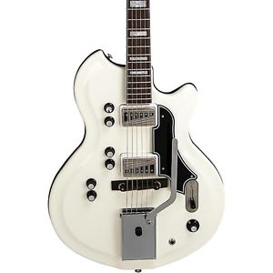 Supro Martinique Deluxe 1593VEW Electric Guitar White