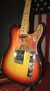 Vintage 1976 Fender Telecaster Electric Guitar Plays Great Vibed Out w/ Case