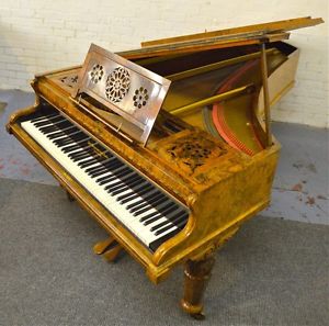 Broadwood grand piano in attractive Burl walnut