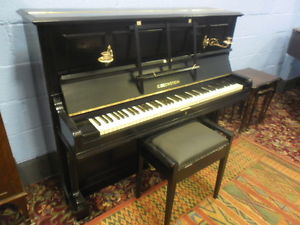 Reconditioned, Black, Overstrung,  "Bechstein". PLAYING ON YOU TUBE. Can Deliver