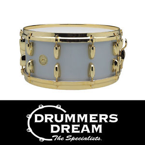 Gretsch 125th Anniversary 14 x 6.5" Snare Drum Satin Silver Mist 10 lug Maple