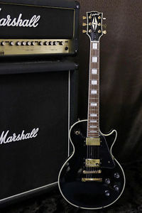 Epiphone 1999 made Les Paul Custom LPC-80 Black Long Neck tenon Made in Japan