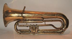 Eb Tuba Side Action Rotary Valves by Quinby Brothers 1876  Boston