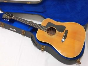 GUILD D60 Natural w/hard case Acoustic guitar From JAPAN Free shipping #O55