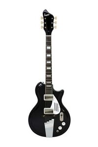 Supro Black Holiday 1575JB Electric Guitar 2 Vistatone Pickup Black