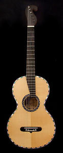 Bruce Wei Austro-German Style Guitar, Solid Indian Rosewood, Mop Inlay AG-002