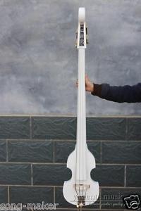 New 3/4 Electric Parted Upright Double Bass Finish silent Solid wood  White