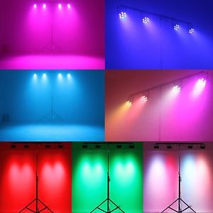 Remote Control RGBW LED Par Can Light Ultra Slim 8 Channel Stage Background Lite