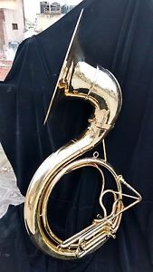 SOUSAPHONE BIGGEST SIZE 25 INCHE VALVE PROFESIONAL PURE BRAS FREE CASE & MOUTHPC