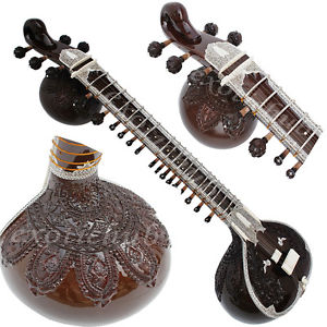 SITAR~SWAN NECK~DOUBLE TUMBA~FIBER BOX~RAVI SHANKAR STYLE~SITAAR~CONCERT QUALITY