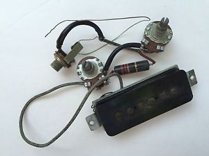 1959 Gibson P90 Pickup, Bumblebee Cap, Pots - Complete Harness for Les Paul, ES