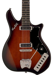Hagstrom Retroscape Series Impala Electric Guitar BROWN Sunburst MP-BRB