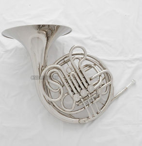 Professional Double French Horn Silver Nickel Plated F/Bb 4 Keys With Case