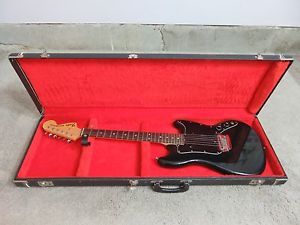 Vintage 1976 Fender Musicmaster Guitar Black Original Exceptionally Clean Rare