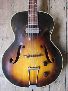 1950's Silvertone Semi Acoustic single pickup collectable rare Jazz style guitar