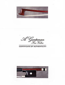 A fine, rare certified French violin bow Dominique Peccatte shop,ca. 1860