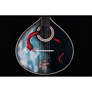 SPECIAL ART ON PORTUGUESE GUITAR FOR COLLECTORS - COIMBRA MODEL - ADAMASTOR