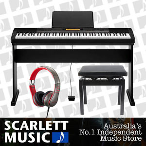 Casio CDP230R Black Piano CDP 230 w/Wooden Stand+Piano Stool+Headphones *NEW*