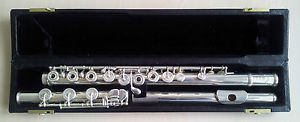 A.D. Geoffrey Handmade Solid Silver Flute