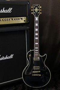 Orville '90s made LesPaul Custom LPC Black Long Neck Tenon FUJIGEN Made in Japan