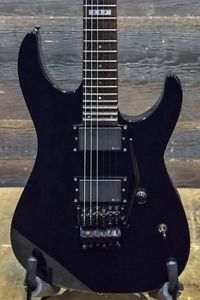 2007 ESP Standard Series M-II NTB FR Black Electric Guitar w/ Case - #SS0734625