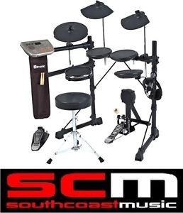 NEW ELECTRONIC DIGITAL DRUM KIT DTRONIC Q7 NEW w USB +ACCESSORIES w DRUM STICKS