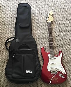 ELECTRIC SQUIER GUITAR / SAMMY HAGAR SIGNED GUITAR / NEVER USED / VAN HALEN