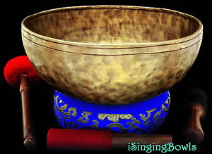 New Tibetan Singing Bowl: Jambati 12" Diameter, Contemporary, D#+6 & A#-4. VIDEO