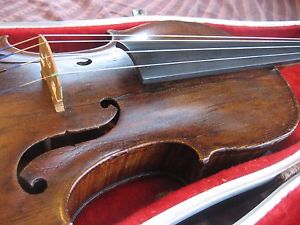 1910's Guarnerius Violin - Beautifully Flamed 1-piece Back, Fully Restored/Setup