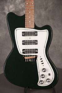 RARE original 1967 Danelectro SLIMLINE DANE B3N 12-string DARK GREEN!!!