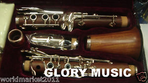 #26 Redwood B-Flat Hand Polished Harness Locking Musical Instruments Clarinets