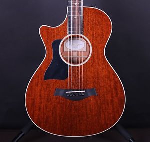2015 Taylor 522ce Left Handed Mahogany Grand Concert Acoustic Guitar #5001