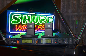 Shure UHF-R UR14D Wireless Body Pack System UR1 WL185  UR1 R9